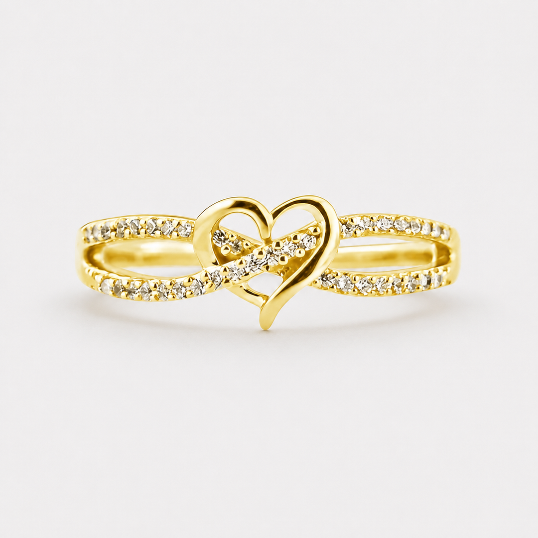 Heart Knot Statement Ring