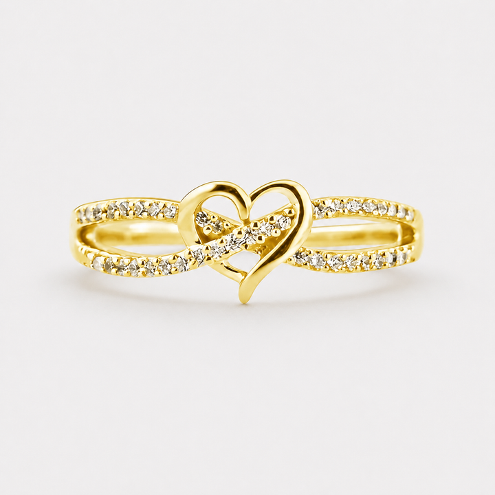 Heart Knot Statement Ring