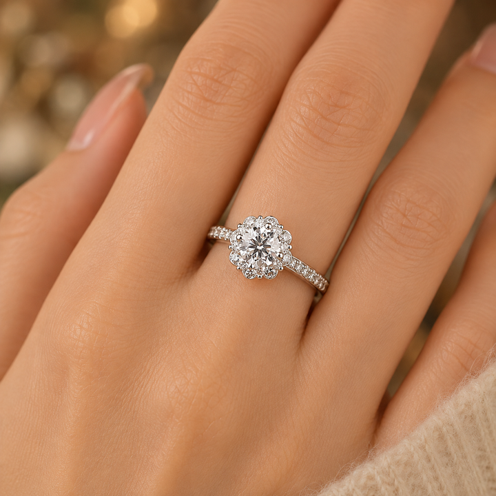 Bloom Halo Engagement Ring