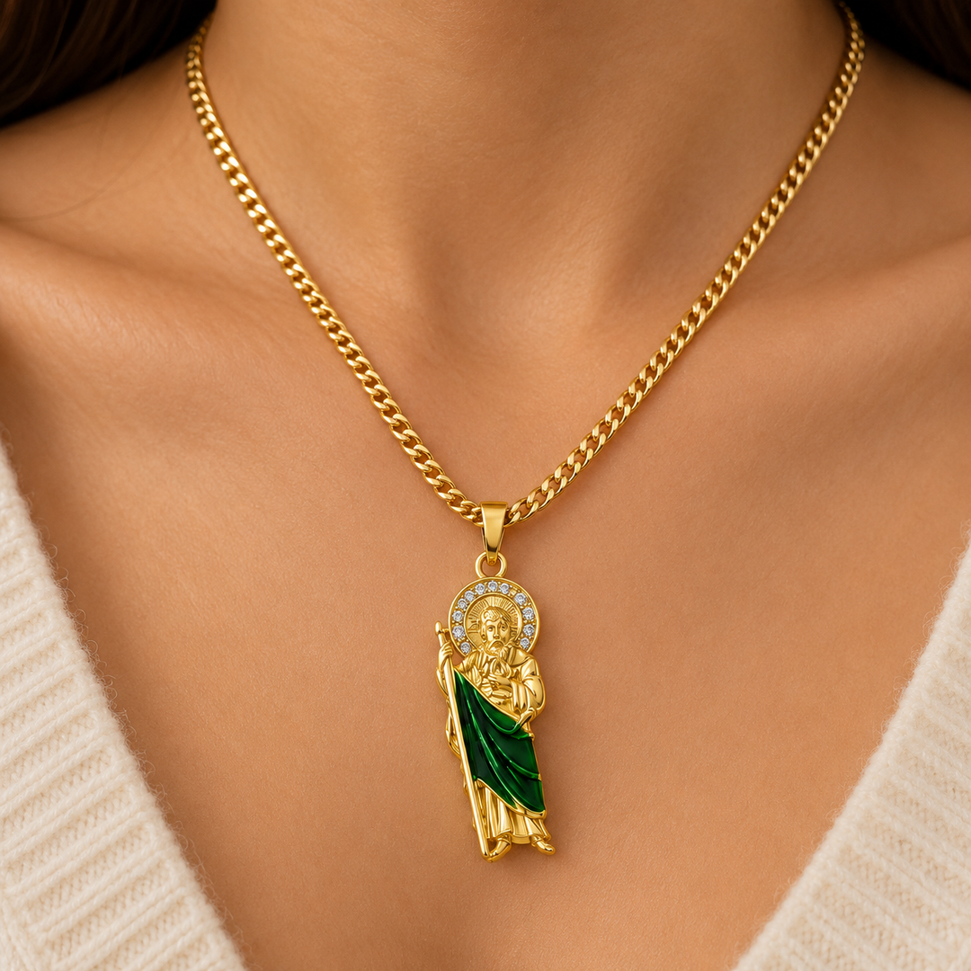 Saint Jude Pendant Necklace