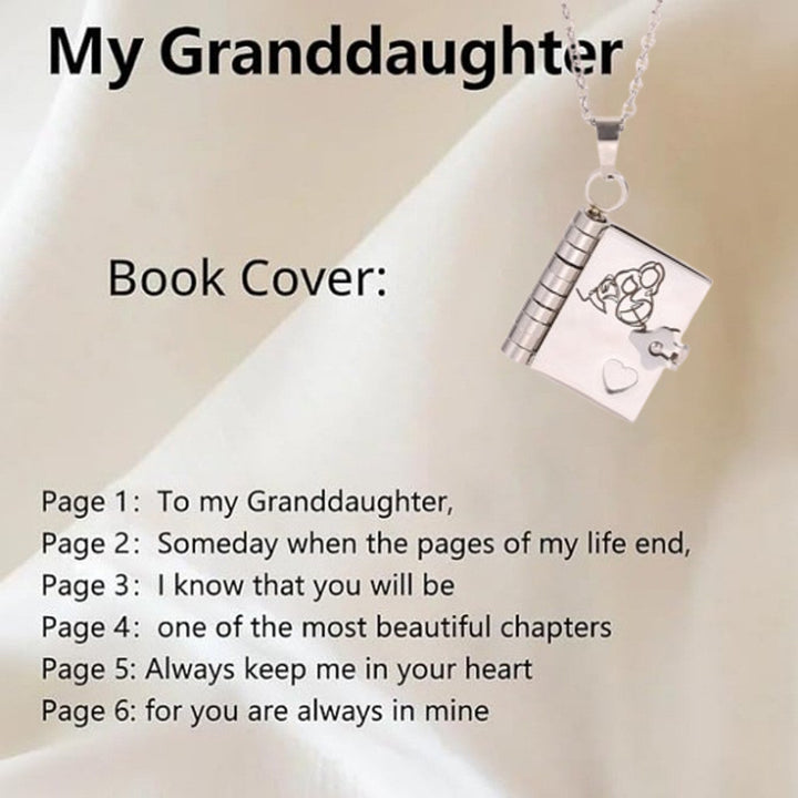 Book Pendant Necklace