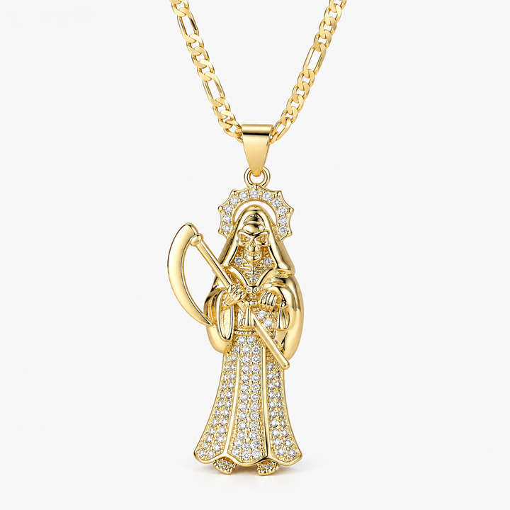 Santa Muerte Pendant Necklace