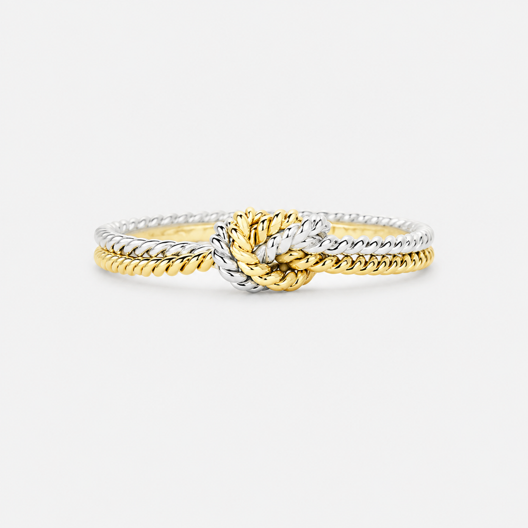 Two-Tone Knot Ring