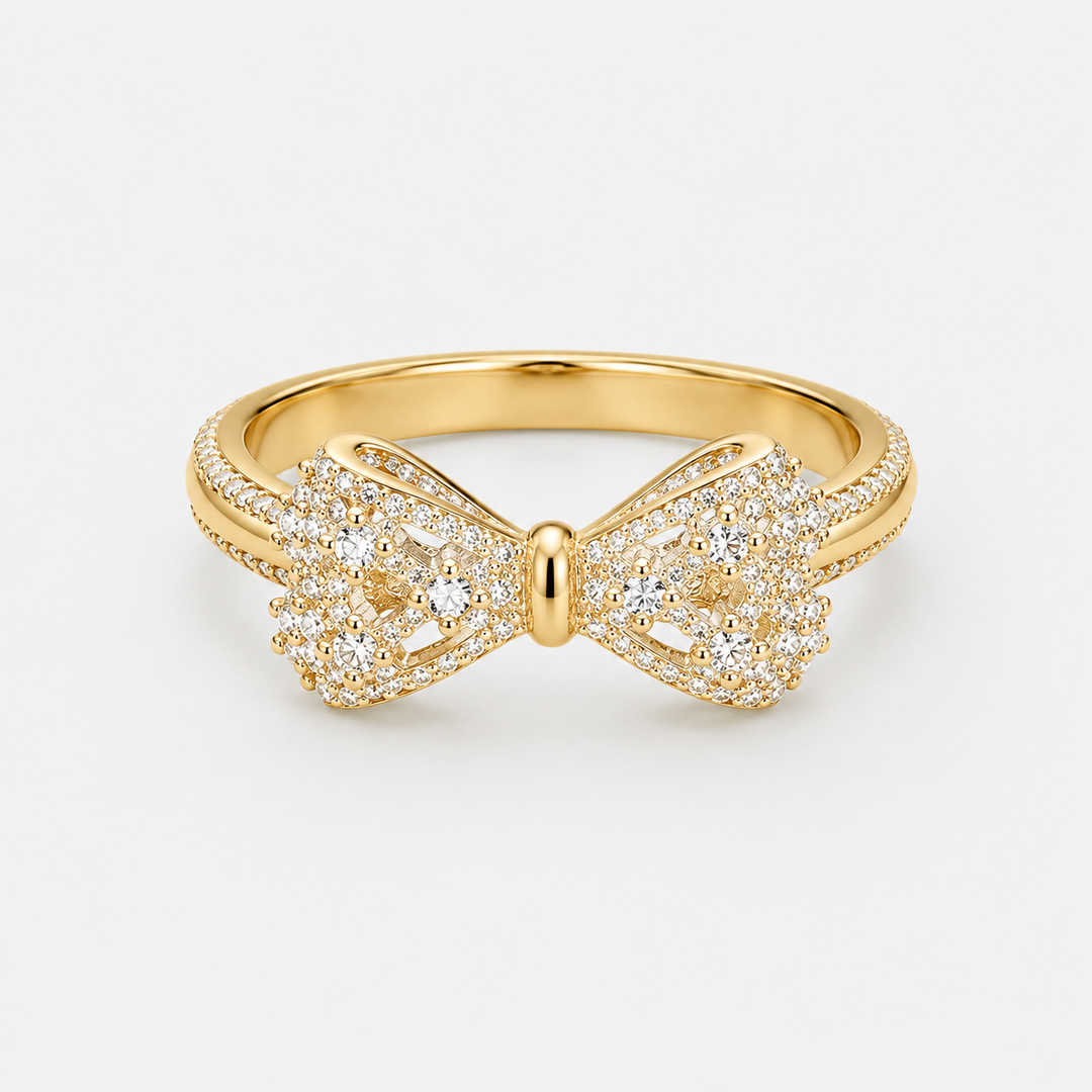 Pavé Bow Statement Ring