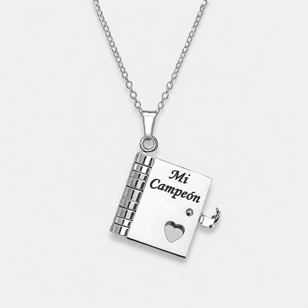 Book Pendant Necklace