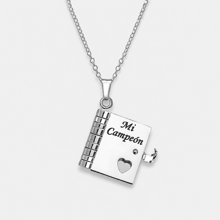 Book Pendant Necklace