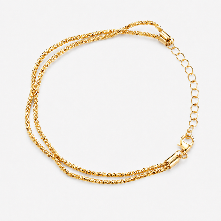 Double-Layer Shimmer Anklet