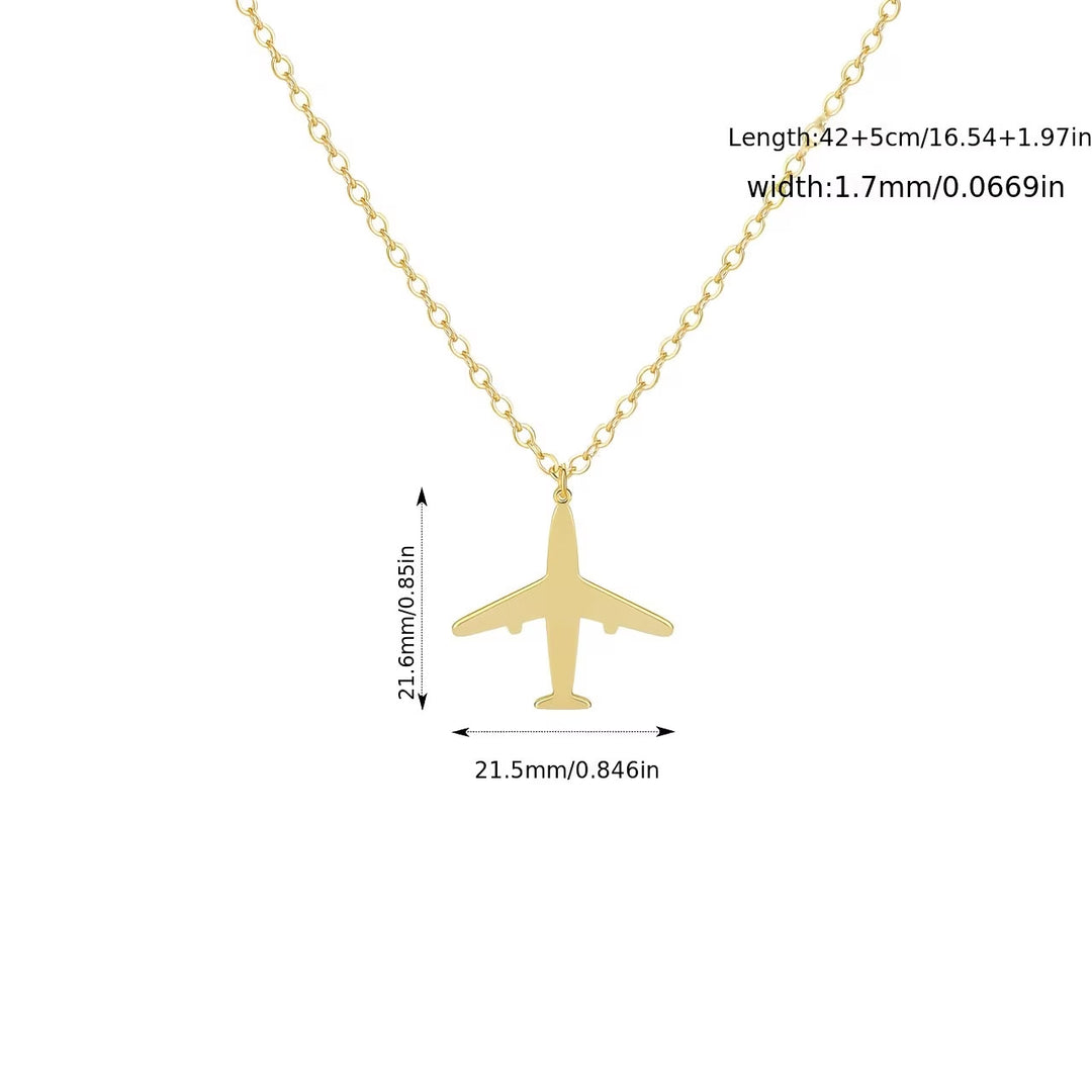 Minimalist Airplane Necklace