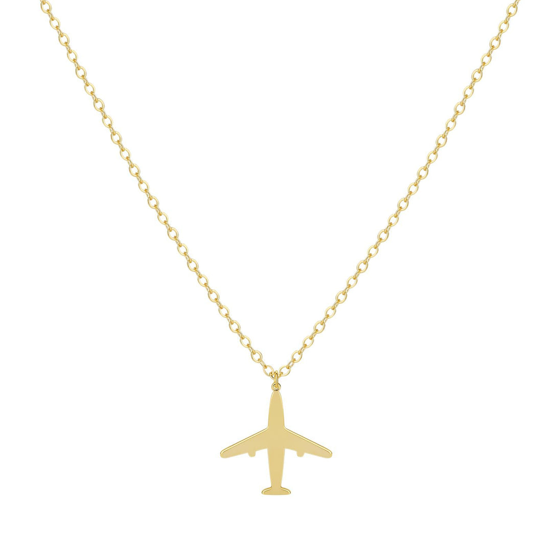 Minimalist Airplane Necklace
