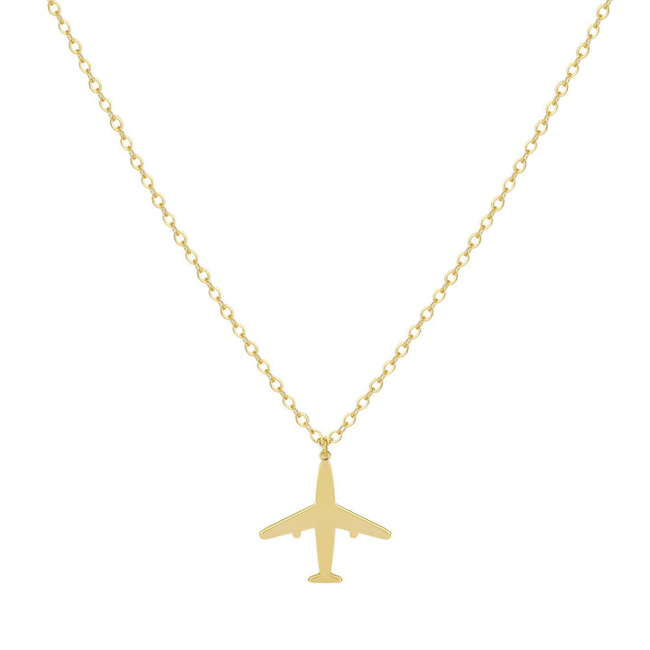 Minimalist Airplane Necklace