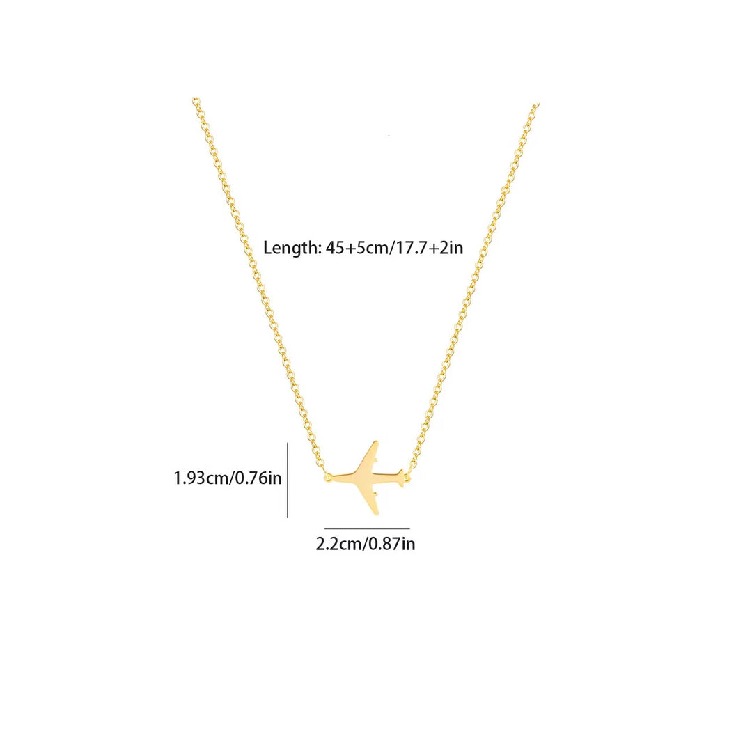 Minimalist Airplane Necklace