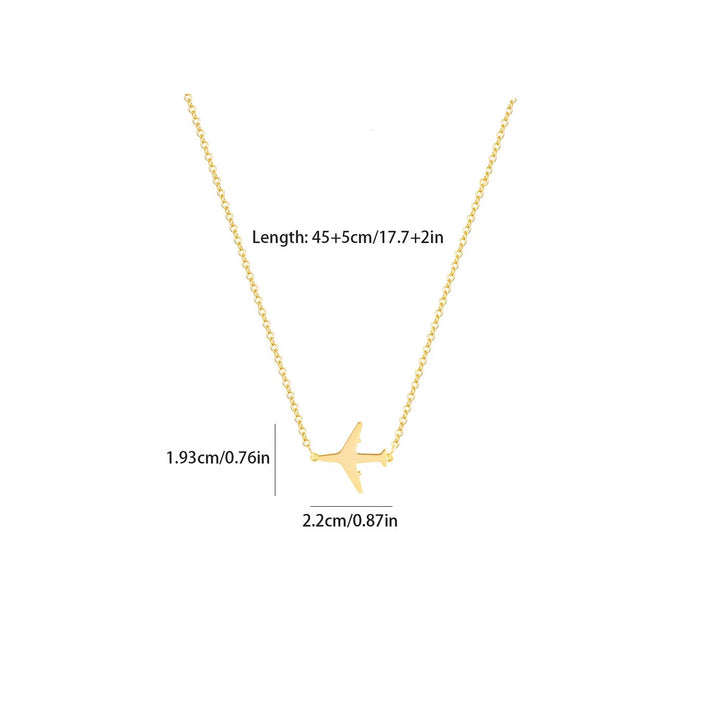 Minimalist Airplane Necklace