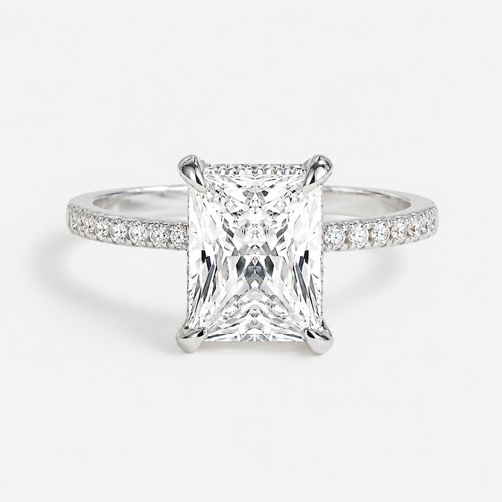 Radiant-Cut Pavé Statement Ring