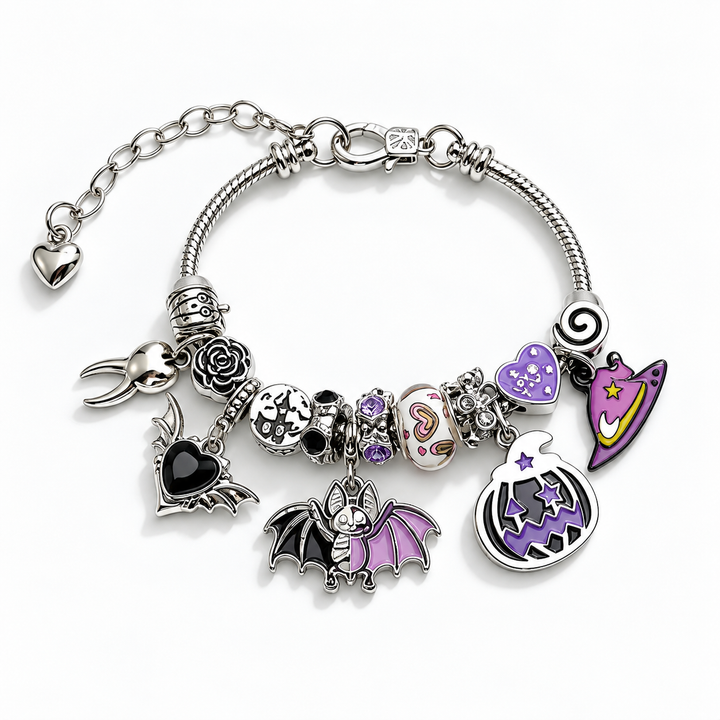 "Midnight Halloween" Charm Bracelet