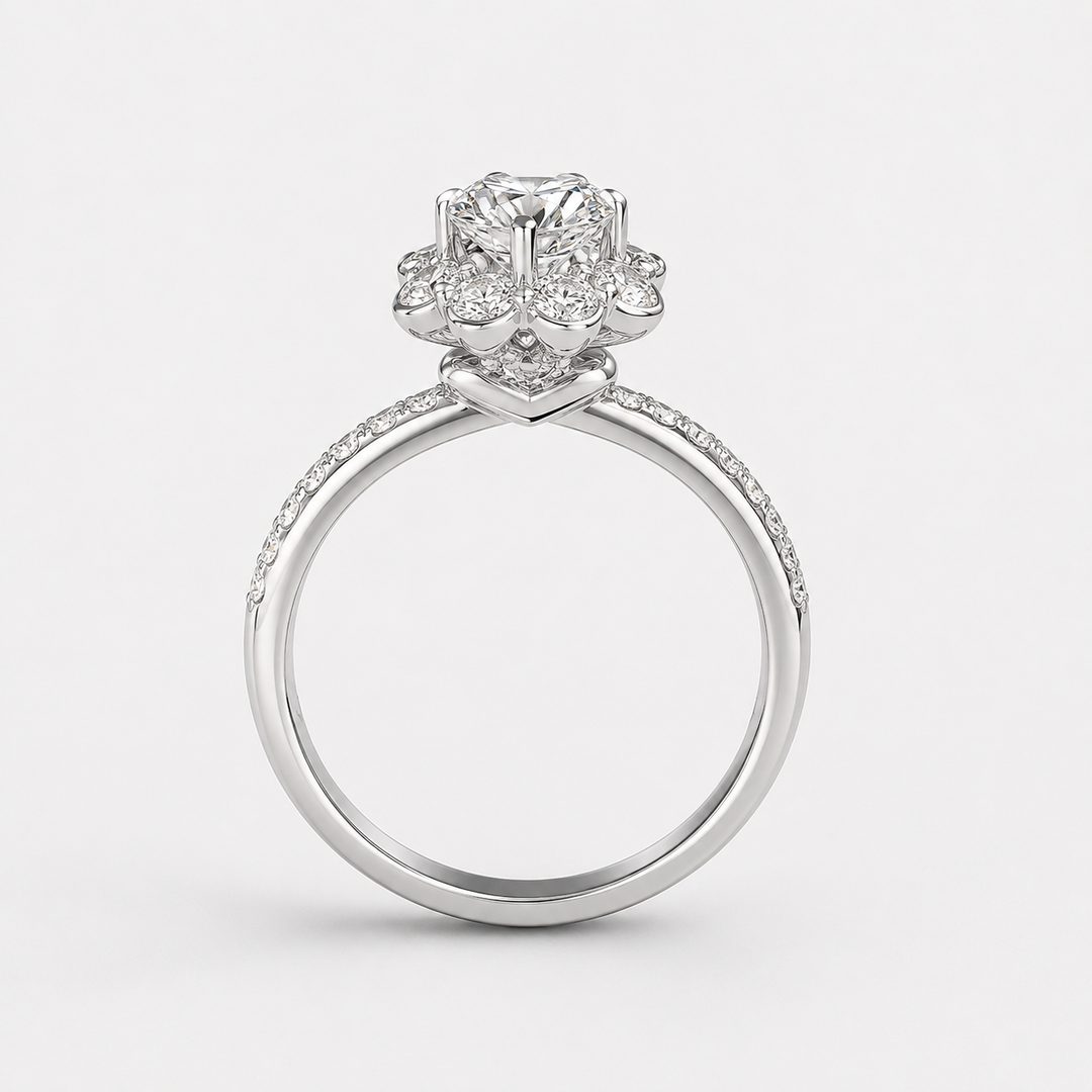 Bloom Halo Engagement Ring