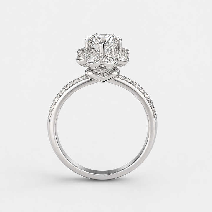 Bloom Halo Engagement Ring