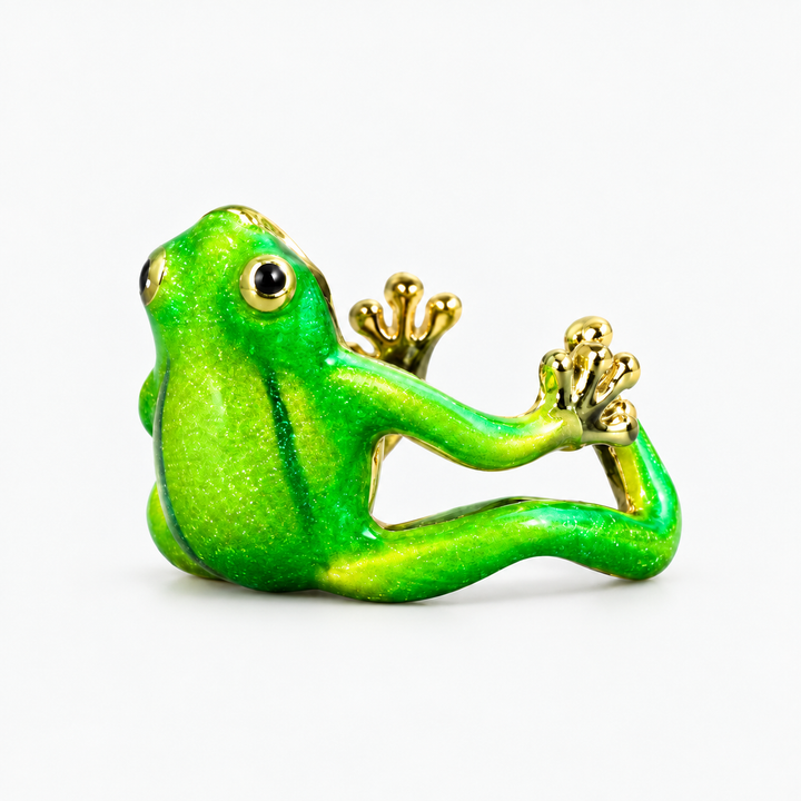 Playful Frog Open Ring