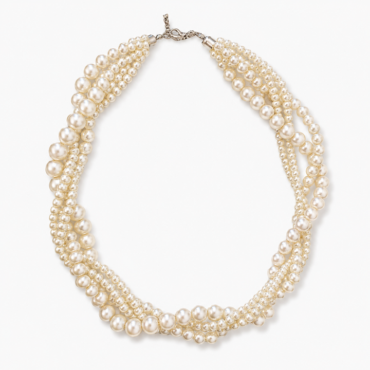 Layered Pearl Statement Necklace