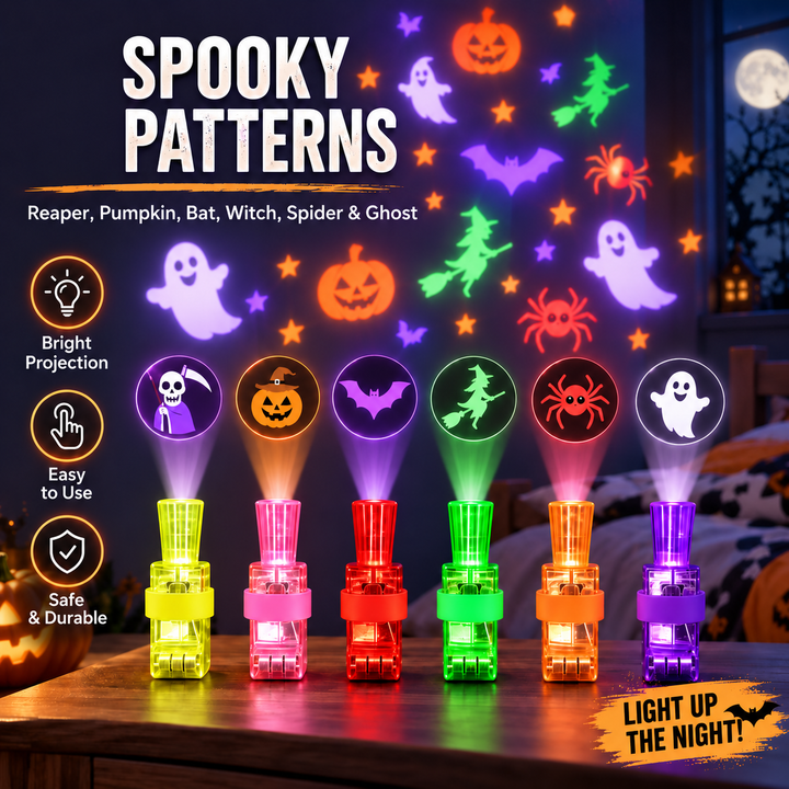 Halloween Mystery Projection Finger Light