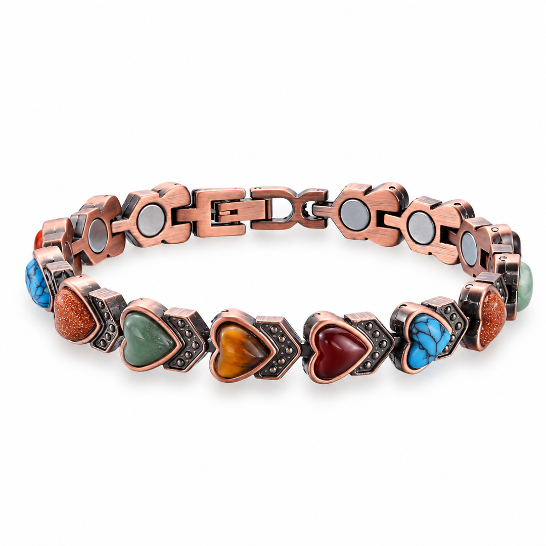 Vintage Heart Stone Bracelet
