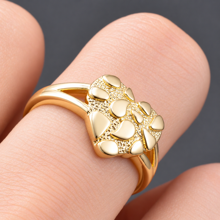 Golden Heart Statement Ring