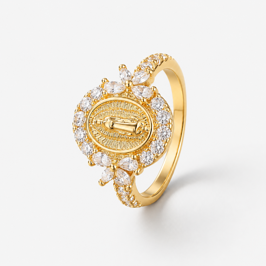 Vintage Medallion Halo Ring
