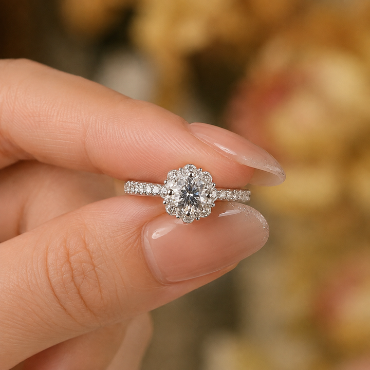 Bloom Halo Engagement Ring