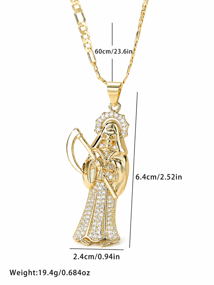 Santa Muerte Pendant Necklace
