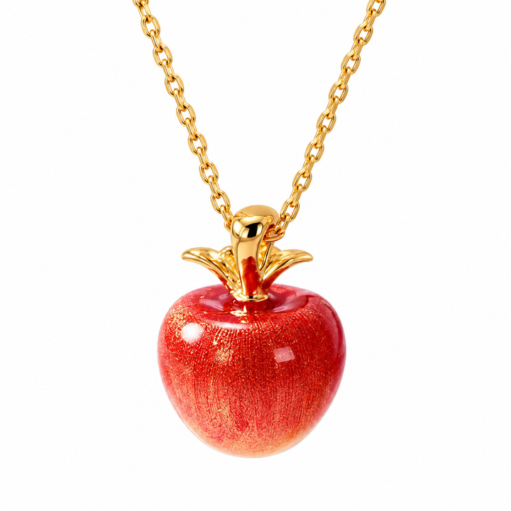 Autumn Apple Pendant Necklace