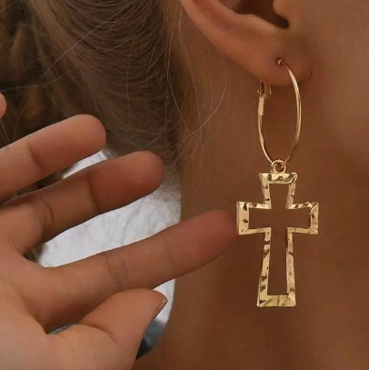 Cross Necklace and Earring Set