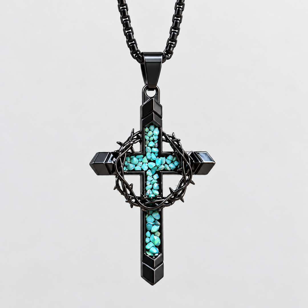 Thorn Cross Pendant Necklace