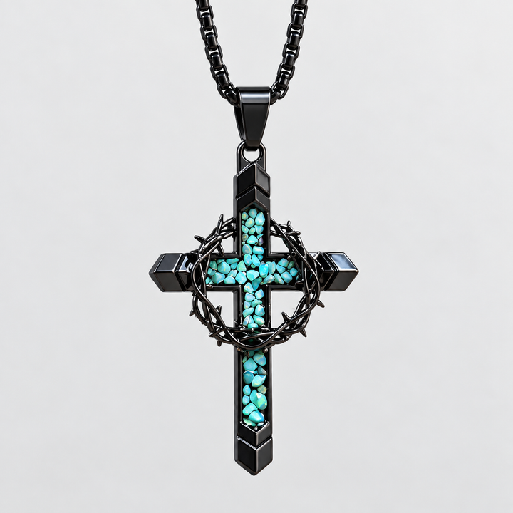 Thorn Cross Pendant Necklace