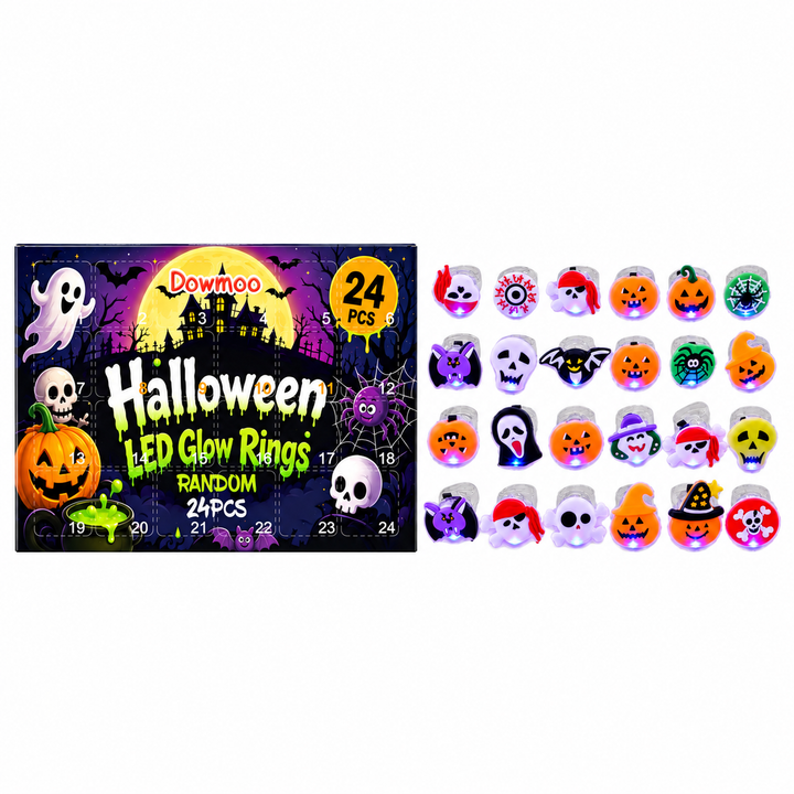 Halloween Mystery LED Glow Ring Box