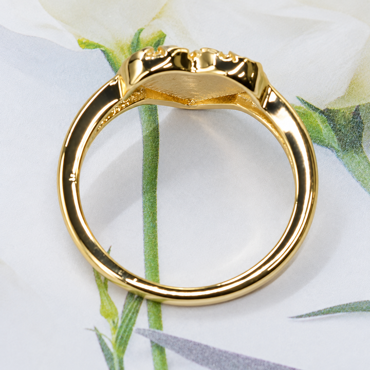 Golden Heart Statement Ring