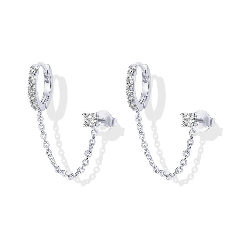 Pavé Chain Link Earrings