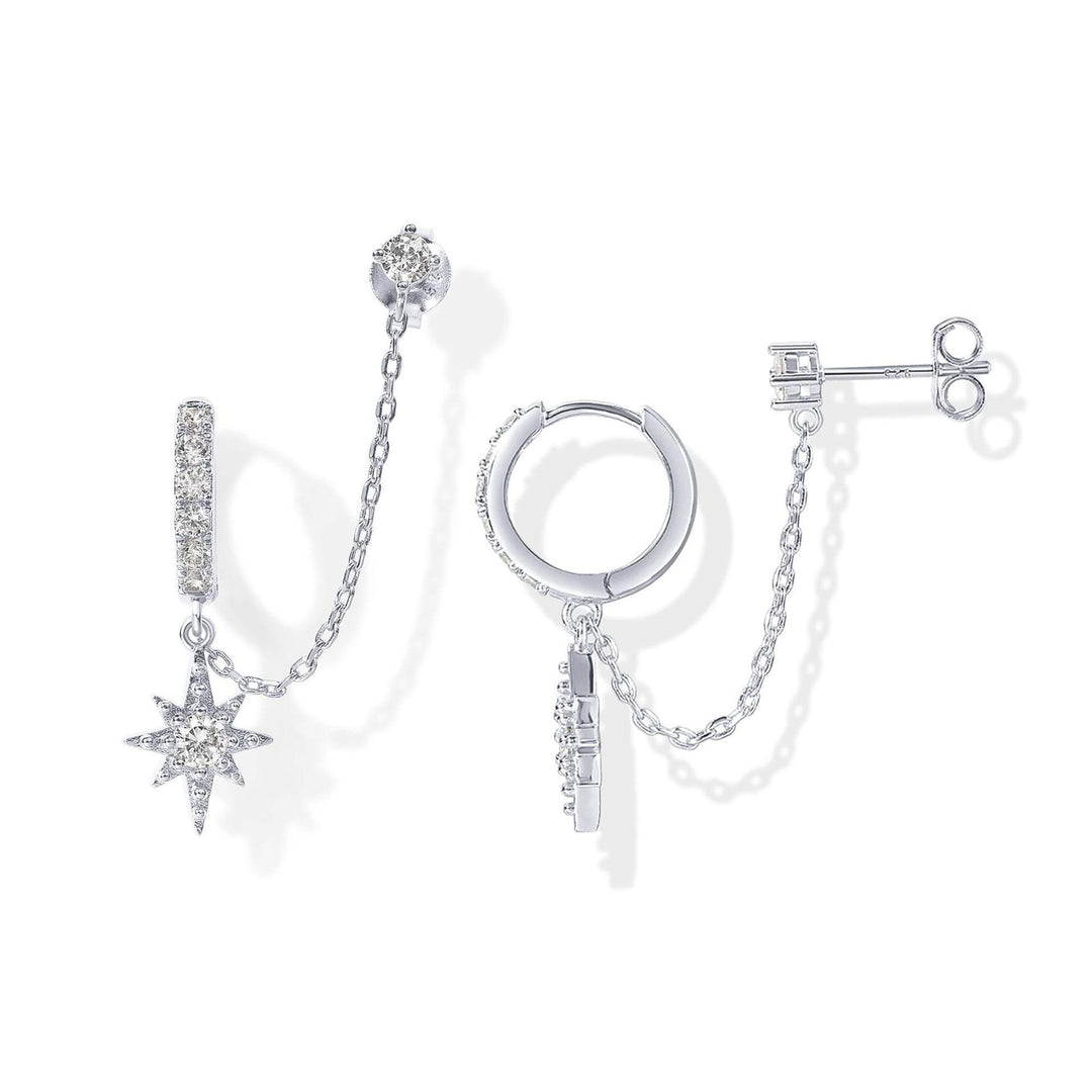 Pavé Chain Link Earrings