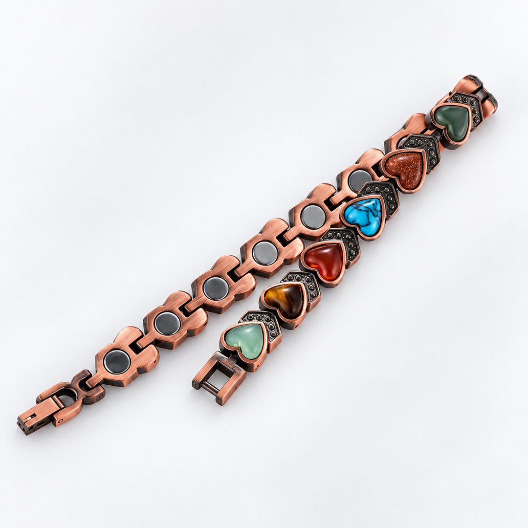 Vintage Heart Stone Bracelet