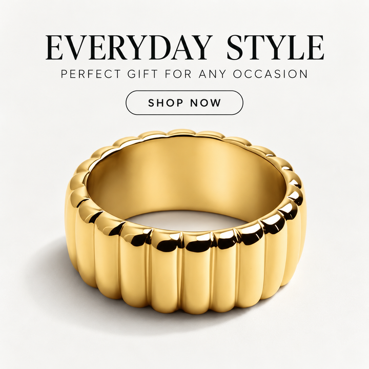 Modern Groove Gift Ring