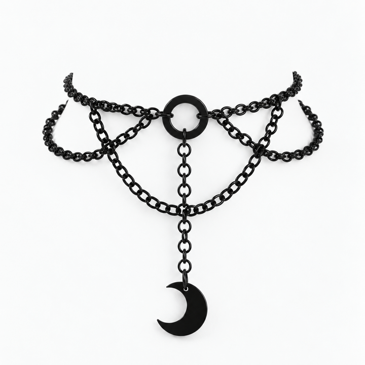 Midnight Moon Chain Choker