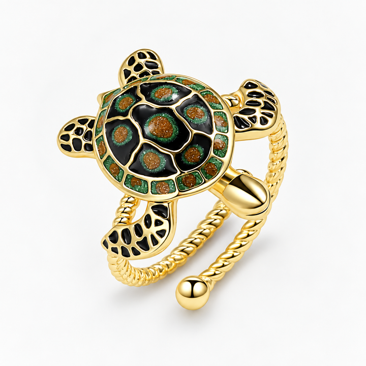 Vintage Turtle Open Ring
