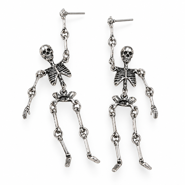 Dancing Skeleton Halloween Earrings