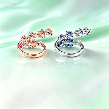 🌸 Romantic Floral Open Ring A Bloom Of Elegance. A Celebration Of Feminine Beauty. ✨