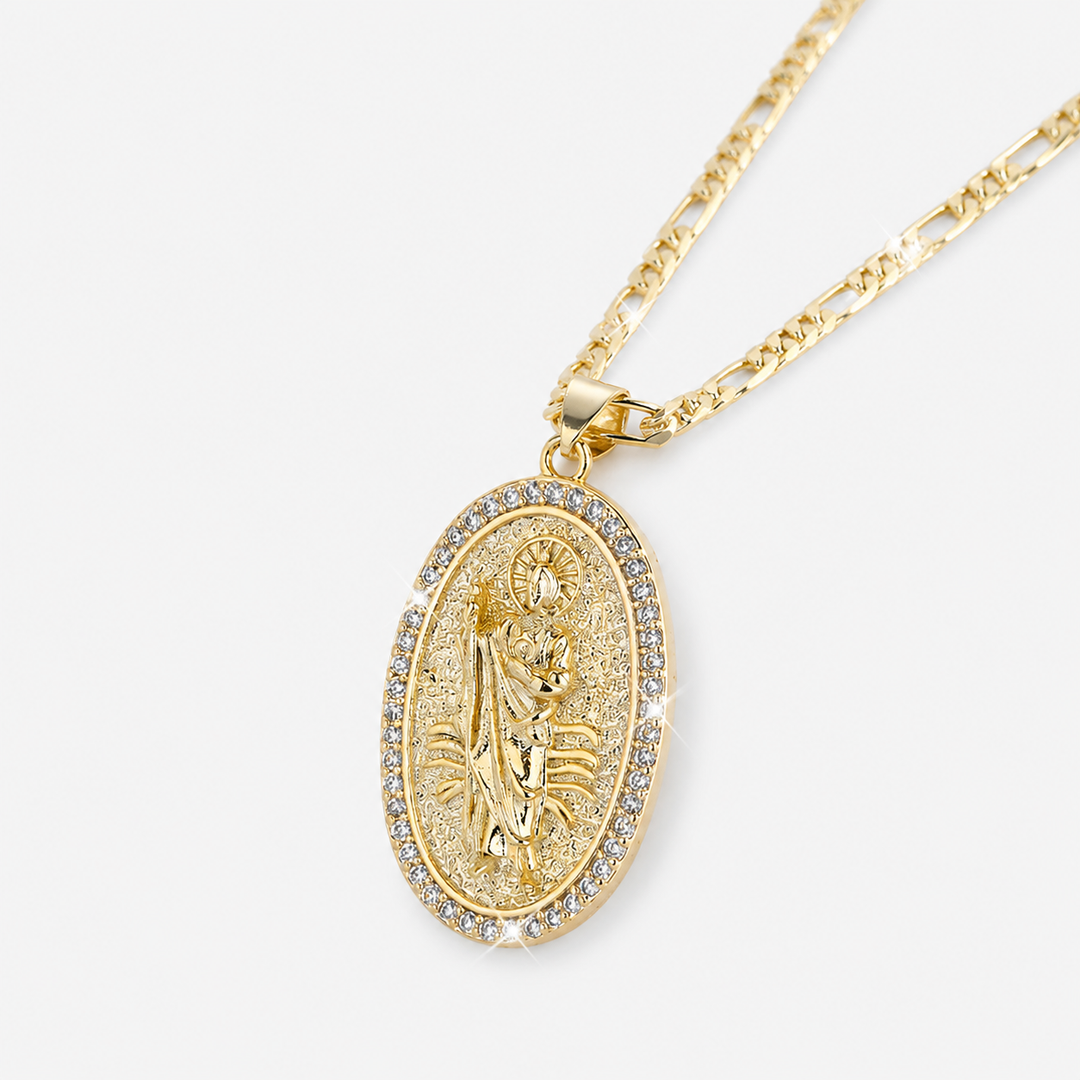 Saint Jude Faith Pendant Necklace