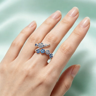 🌸 Romantic Floral Open Ring A Bloom Of Elegance. A Celebration Of Feminine Beauty. ✨