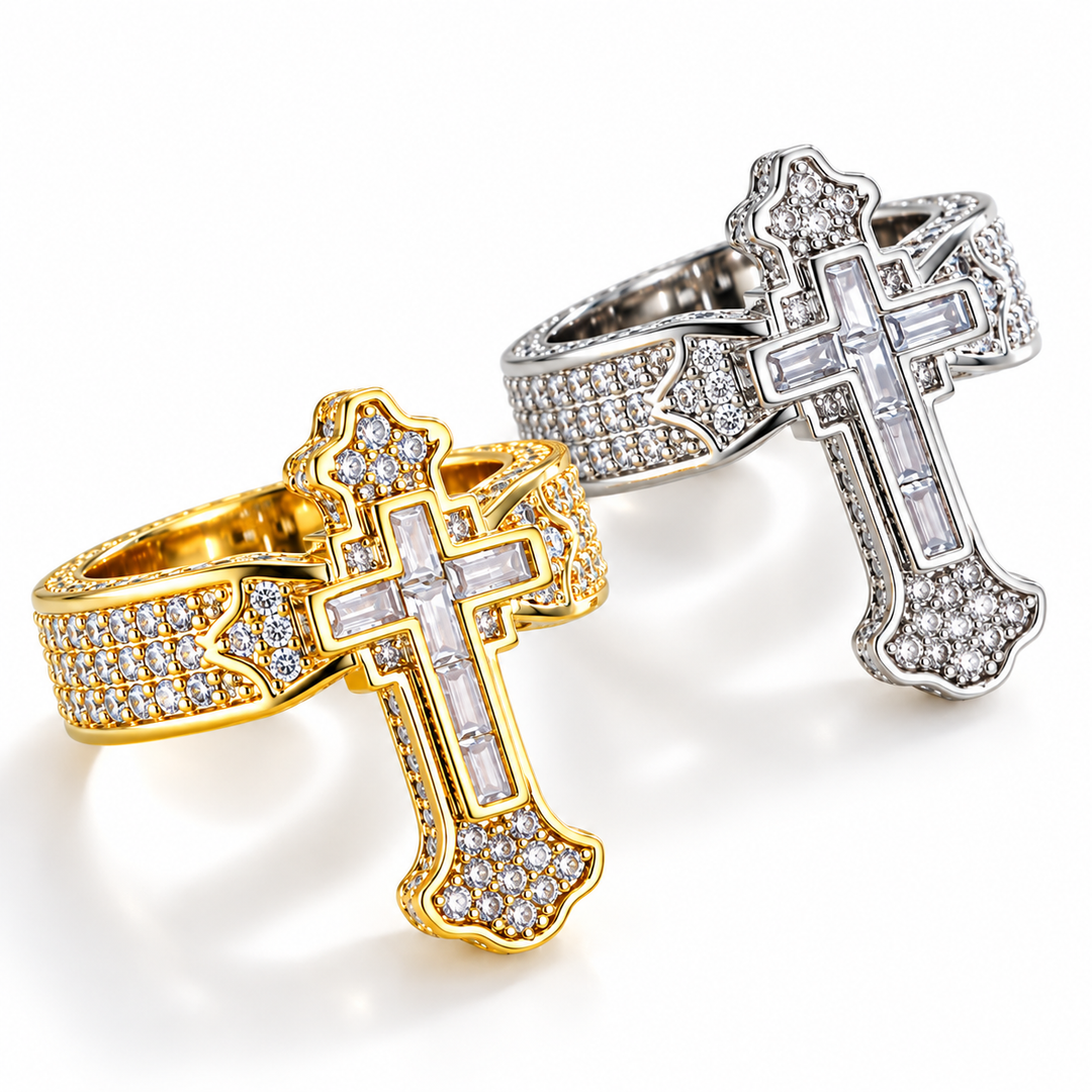 "Faith" Cross Ring