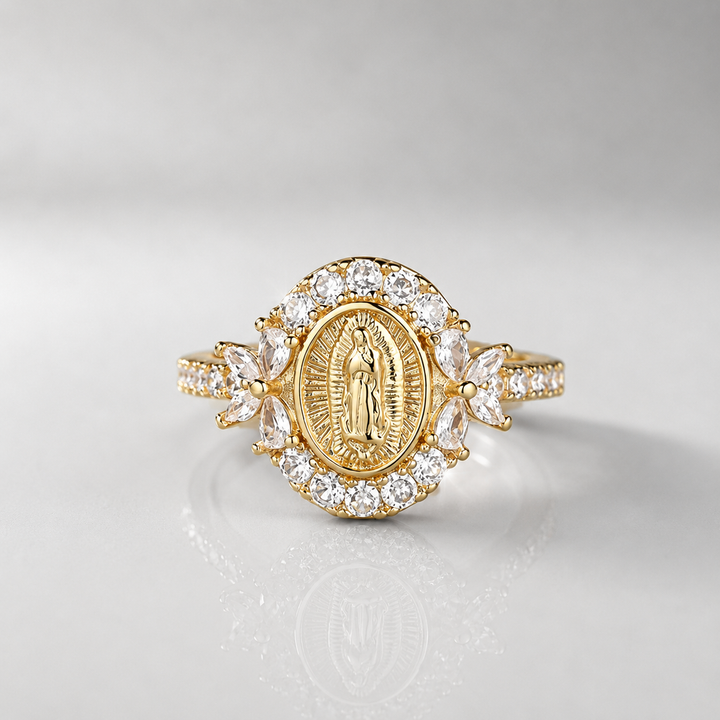 Vintage Medallion Halo Ring