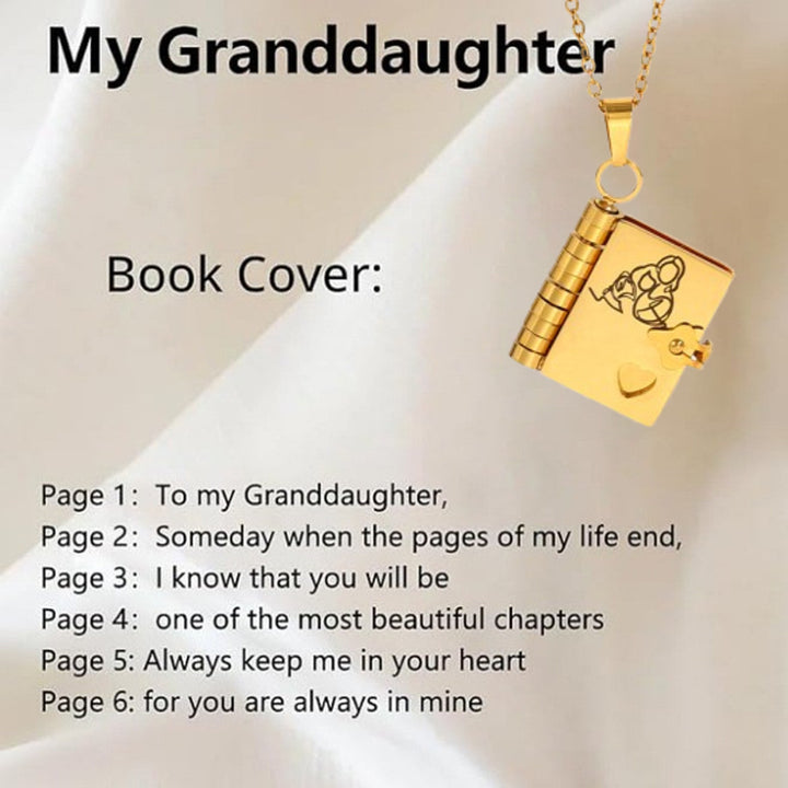 Book Pendant Necklace