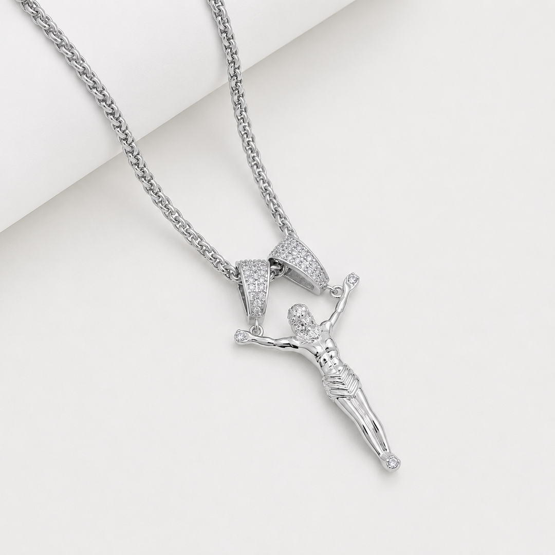 Bold Jesus Pendant Necklace