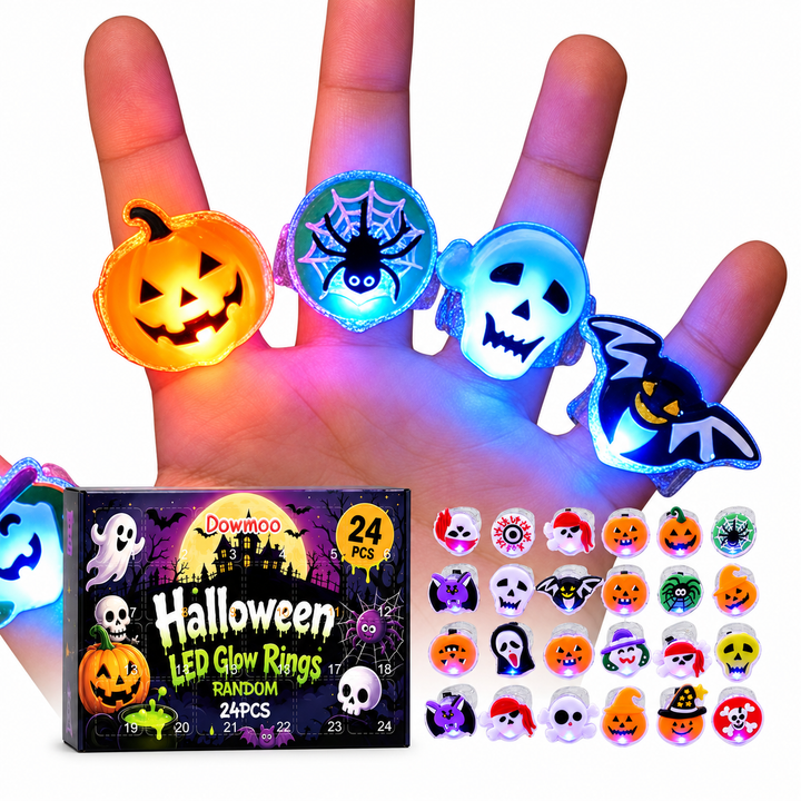 Halloween Mystery LED Glow Ring Box
