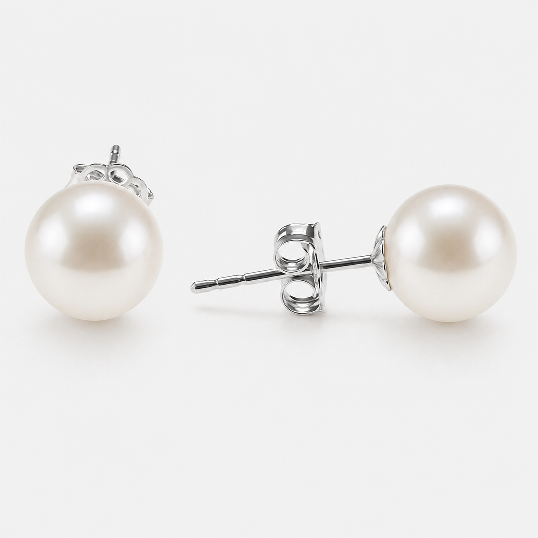 Classic Pearl Stud Earrings